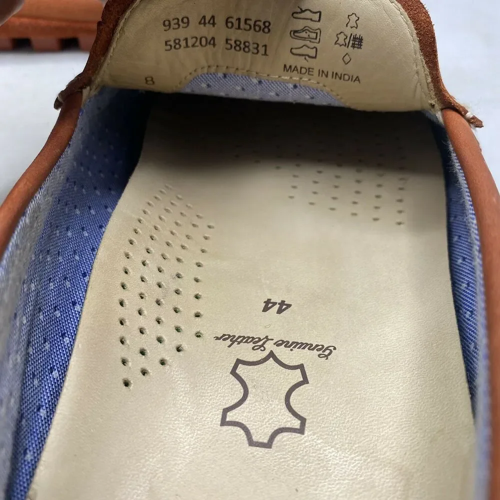 Ecco Men's Summer Moccasin Moc Slip Ons Driving Shoes EU 44 10-10.5 US Picante